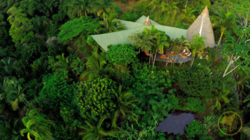 Finca Exotica Ecolodge Casa Grande aerial view